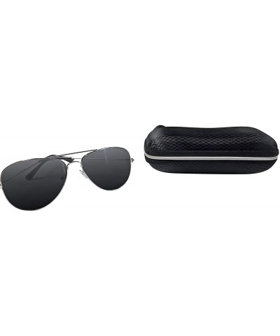 Aviator Polarized Sunglasses - Black - CC18XWSZSKO $10.27