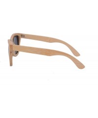 Wayfarer Polarized Bamboo Wood Sunglasses UV400 Protection-TY6016/6026 - Bamboo Nature - CK18I5K5DKT $40.89