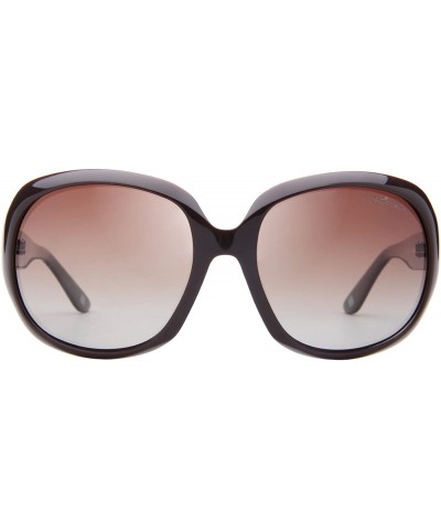 Oversized Womens Oversized Polaroid Lens Sunglasses Stylish Aceate Frame JA3113 - Brown - CB18020LWNN $24.29