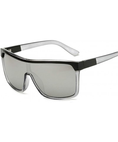 Shield Square Shield Sunglasses Men Driving Sun Glasses Cool Shades Retro - Cjxy802 C4 Green - CJ194OCKZXM $28.69