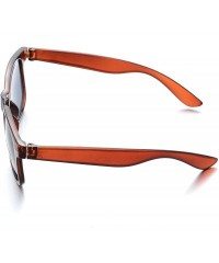Round 8 Packs Wholesale Neon Colors 80's Retro Sunglasses Bulk for Adult Party Supplies - 8 Pack Brown - CI196HCWQXA $22.80