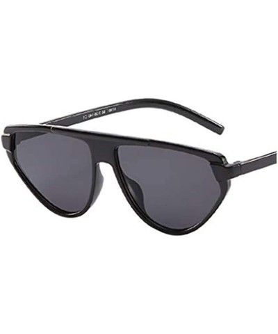 Square Polarized Sunglasses Radiation Protection - Black - C518S5I98HA $16.32