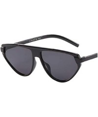 Square Polarized Sunglasses Radiation Protection - Black - C518S5I98HA $11.18
