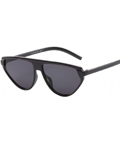 Square Polarized Sunglasses Radiation Protection - Black - C518S5I98HA $11.18