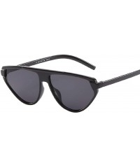 Square Polarized Sunglasses Radiation Protection - Black - C518S5I98HA $11.18
