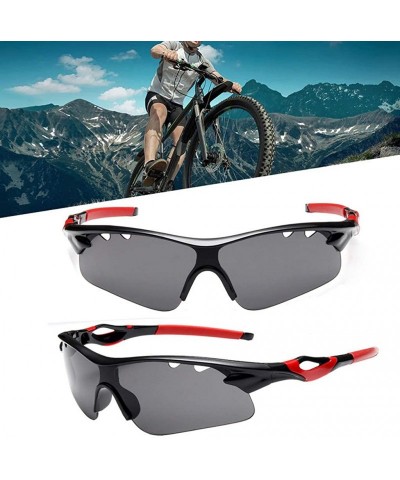 Sport Cycling Glasses Casual Sports Outdoor Sunglasses Bike Hiking Explosion-proof Lens Sunglasses - Red - CJ18T2KIZNL $20.20