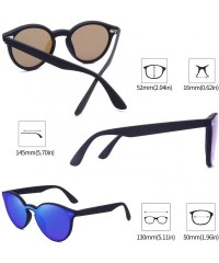 Square Polarized Retro Classic Trendy Stylish Sunglasses for Men Women - 3 Navy - CB193IH424N $14.05