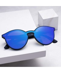 Square Polarized Retro Classic Trendy Stylish Sunglasses for Men Women - 3 Navy - CB193IH424N $14.05