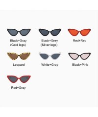 Cat Eye Women Cat Eye Sunglasses PC Frame Fashion For Female - Leopard - CQ199QCALXR $8.42