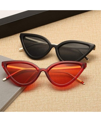 Cat Eye Women Cat Eye Sunglasses PC Frame Fashion For Female - Leopard - CQ199QCALXR $8.42