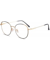 Aviator Cat Eye Blue Light Blocking Glasses Hipster Metal Frame Women Eyeglasses She Young - C518NA4RNHZ $21.83