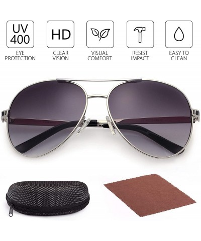 Sport Sunglasses for Women - Aviator Sunglasses - UV400 Protection Lens - 61MM - Metal Frame - Ultra Lightweight - C9123KS2XE...