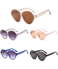 Wrap Polarized Sunglasses Women Men Gradient Colors UV Protection Driving Runing Sunglasses Round Fashion Eyewear - A - CG194...