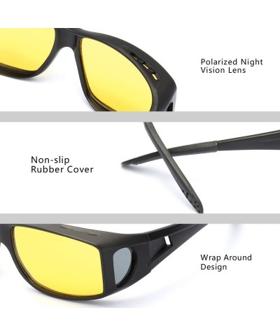 Shield Vision Glasses Driving Polarized Prescription - 1pack-matte Black - CB18YQHR2NL $10.96