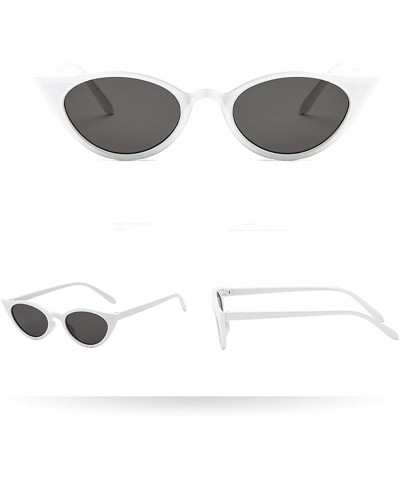 Cat Eye Outdoor Glasses Women Men Vintage Sunglasses Cat Eye Irregular Shape Protect Eyes Novel Unisex Beach Glasses - H - CZ...