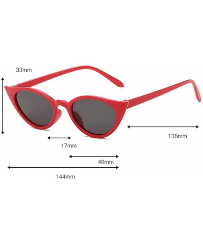 Cat Eye Outdoor Glasses Women Men Vintage Sunglasses Cat Eye Irregular Shape Protect Eyes Novel Unisex Beach Glasses - H - CZ...