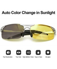 Sport Men's Photochromic Night-Vision Glasses for Driving- Polarized HD Lens Anti Glare Safety Nighttime/Rainy/Driving - CZ19...