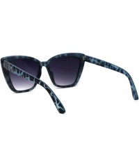 Cat Eye Womens Oversize Cat Eye Retro 90s Designer Sunglasses - Slate Tortoise Smoke - CV196WO5QCG $18.68