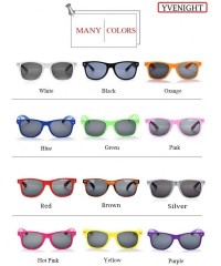 Round 8 Packs Wholesale Neon Colors 80's Retro Sunglasses Bulk for Adult Party Supplies - 8 Pack Brown - CI196HCWQXA $22.80