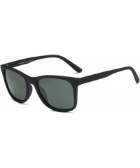 Square Retro Vintage Classic Polarized HD Lens Square Fashion Sunglasses - Olive - CO18WU7XE6G $38.83