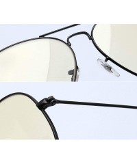 Aviator Crystal Glass Optical Lenses Classic Aviator Sunglasses 3025 - Golden Frame- Grey Glass Lenses - CW18K49OYIH $13.01