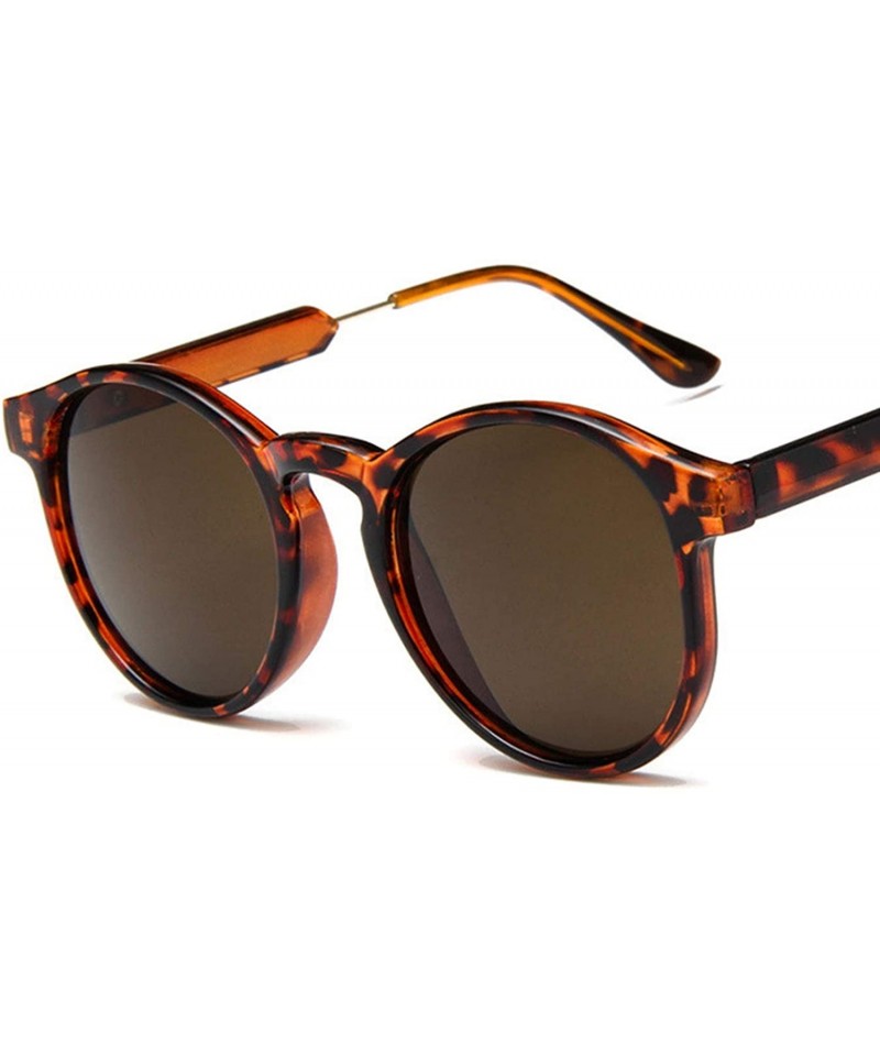 Unisex Round Sunglasses Women Trending Products Leopard Transparent ...