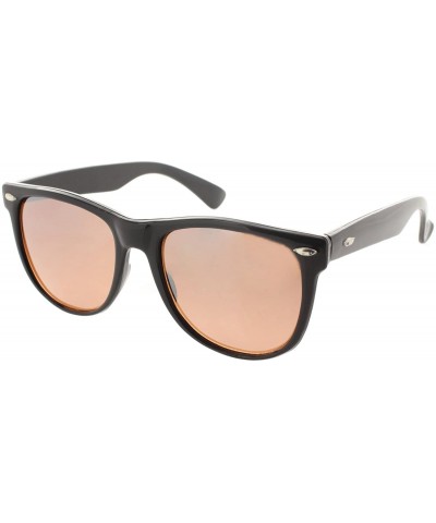 Sport HD Blue Ray Light Blocking Driving Sunglasses - Available in Various Styles - Wayfarer - Black Frame - C511KZNS90H $27.71