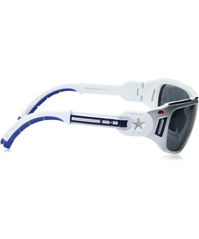 Wrap R2d2 Droid Star Wars Wrap Sunglasses - Shiny White With Silver - CA12O8XIPOM $43.75