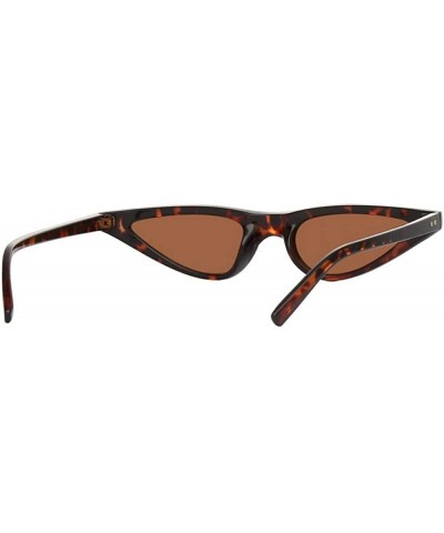 Aviator Small Cat Eye Sunglasses Women Brand Designer Retro Cateyes Sun Glasses Red Red - Red Red - C718Y2O6G3Y $7.15