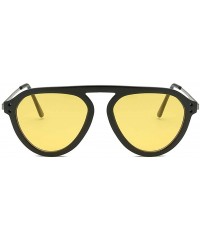 Rimless Women's New Fashion Big Width Frame Sunglasses Integrated UV Vintage Glasses - A - CM18SS38YTO $12.17