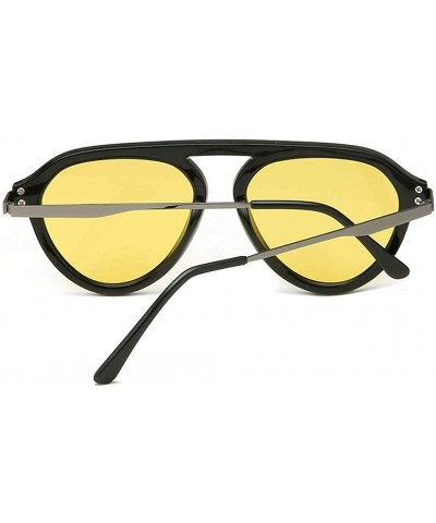 Rimless Women's New Fashion Big Width Frame Sunglasses Integrated UV Vintage Glasses - A - CM18SS38YTO $12.17