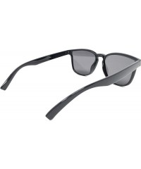 Oversized Retro 90s Hipster Square Horn Rimmed Sunglasses for Women- Unisex- Men UV400 - SM1131 - Black / Grey - C018LKUQ84I ...