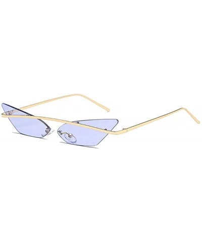 Sport Men and women Fashion Retro Sunglasses metal frame Sunglasses - Purple - CR18LL9TYQH $17.77