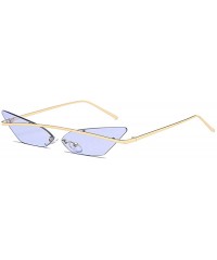 Sport Men and women Fashion Retro Sunglasses metal frame Sunglasses - Purple - CR18LL9TYQH $10.33