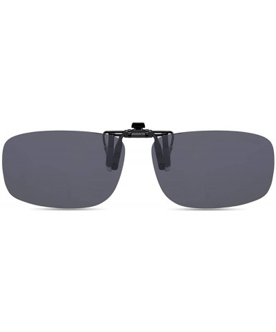 Round Polarized Clip On Sunglasses Over Prescription Glasses for Men Women UV Protection - Grey - CJ18QG0YLZG $26.68