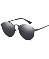 Aviator Round Sunglasses Vintage Brand Designer Black Mirror Sunglasses For GoldSilver - Goldpink - C618Y5UZ2S2 $9.12