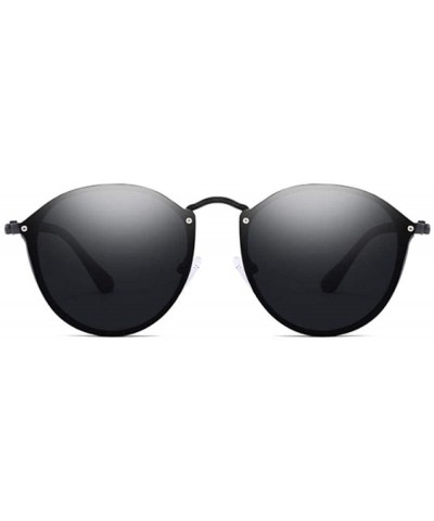 Aviator Round Sunglasses Vintage Brand Designer Black Mirror Sunglasses For GoldSilver - Goldpink - C618Y5UZ2S2 $9.12