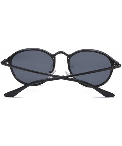Aviator Round Sunglasses Vintage Brand Designer Black Mirror Sunglasses For GoldSilver - Goldpink - C618Y5UZ2S2 $9.12