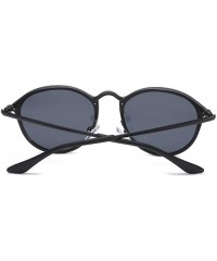 Aviator Round Sunglasses Vintage Brand Designer Black Mirror Sunglasses For GoldSilver - Goldpink - C618Y5UZ2S2 $9.12