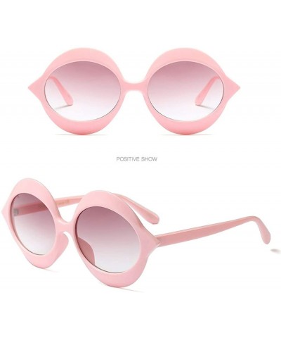 Goggle Women Fashion Classic Irregular Big Frame Sunglasses Retro Casual Eyewear - D - CN18TKUQ8IS $6.28