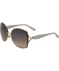 Butterfly Womens Fashion Classic Butterfly Sunglasses - UV 400 Protection - White Gold + Gradient - CY194QAYTAY $14.35