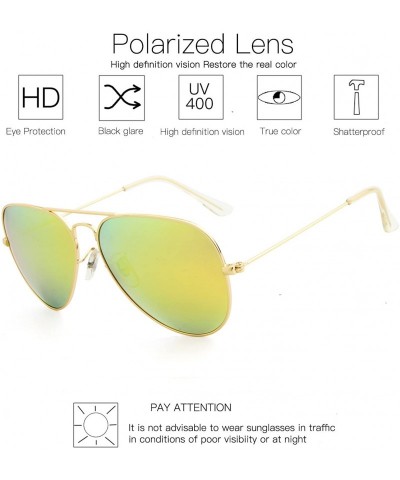 Oversized Sunglasses for Women Men Aviator Polarized Unisex Superlight UV protection Driving with sun glasses Case - C2186GHT...