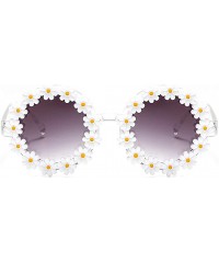 Square Stylish Metal Bee Decoration Sunglasses UV Protection Frame - Daisy/ Gray Lens - C8199UMGC0O $14.72