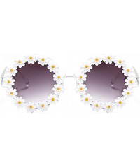 Square Stylish Metal Bee Decoration Sunglasses UV Protection Frame - Daisy/ Gray Lens - C8199UMGC0O $14.72