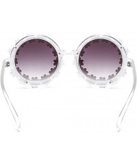 Square Stylish Metal Bee Decoration Sunglasses UV Protection Frame - Daisy/ Gray Lens - C8199UMGC0O $14.72