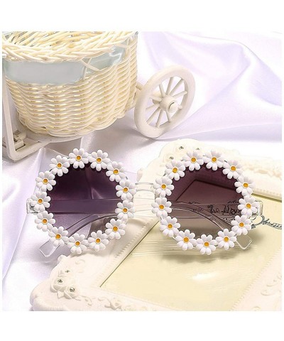 Square Stylish Metal Bee Decoration Sunglasses UV Protection Frame - Daisy/ Gray Lens - C8199UMGC0O $14.72