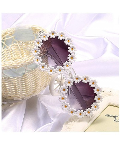 Square Stylish Metal Bee Decoration Sunglasses UV Protection Frame - Daisy/ Gray Lens - C8199UMGC0O $14.72