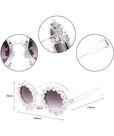 Square Stylish Metal Bee Decoration Sunglasses UV Protection Frame - Daisy/ Gray Lens - C8199UMGC0O $14.72