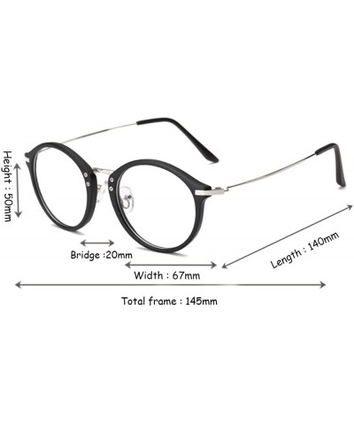 Round Round Frame Nearsighted Glasses Male Female metal frame resin lenses - Sand Black - C318G4HR6MI $31.15