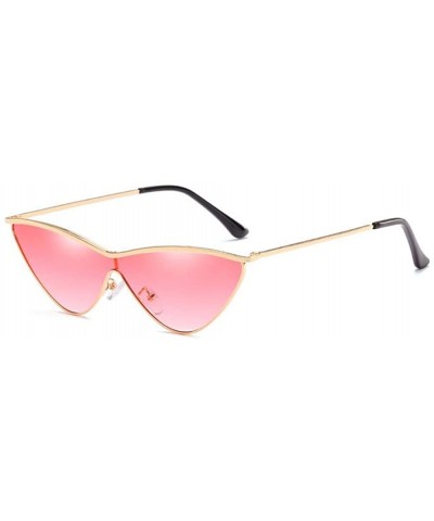 Square MOD-Style Individuality Triangle Sunglasses Full Metal Frame Anti-glare - S03 - CR189SUA26W $19.83